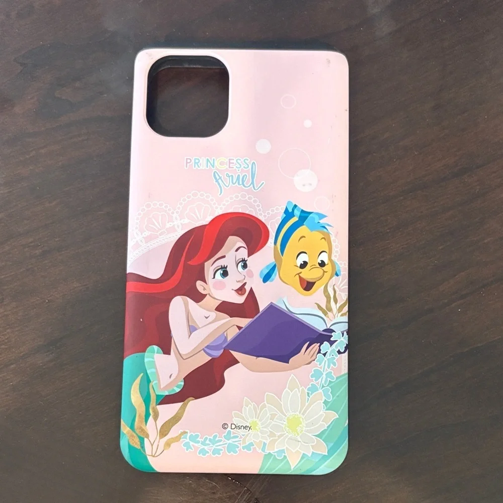 Disney Ariel & Flounder Pink and Teal Phone Case